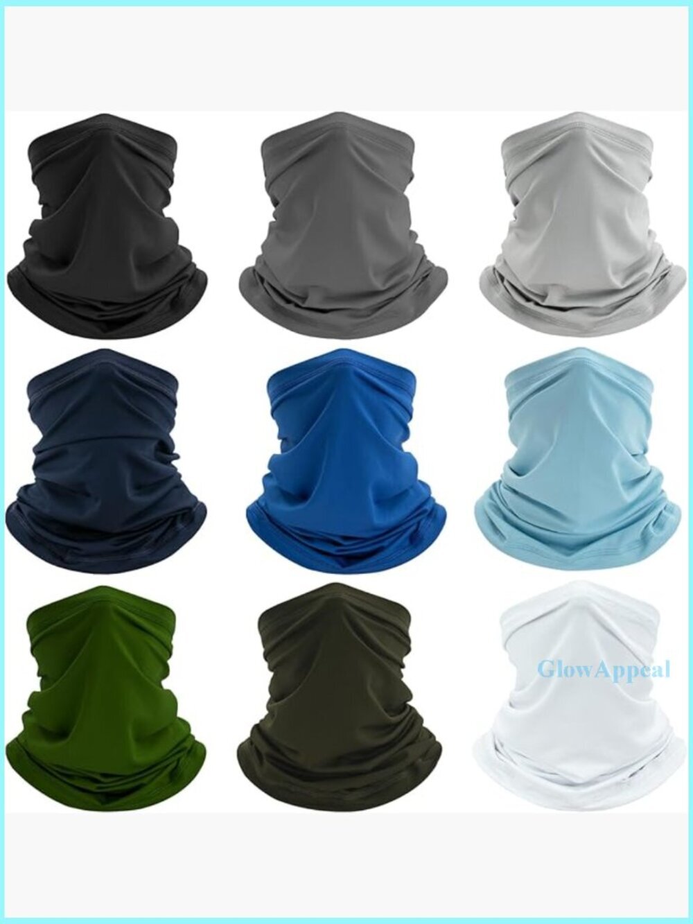 8-Pack Polyester Neck Gaiter for Hiking Cycling Sports UV Protection